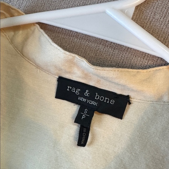 Rag & Bone Selma Midi Shirt Dress in Khaki Tan Size Large - Picture 14 of 16